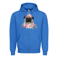True Royal Pug Zipper Hoodie - Bettercallsaul
