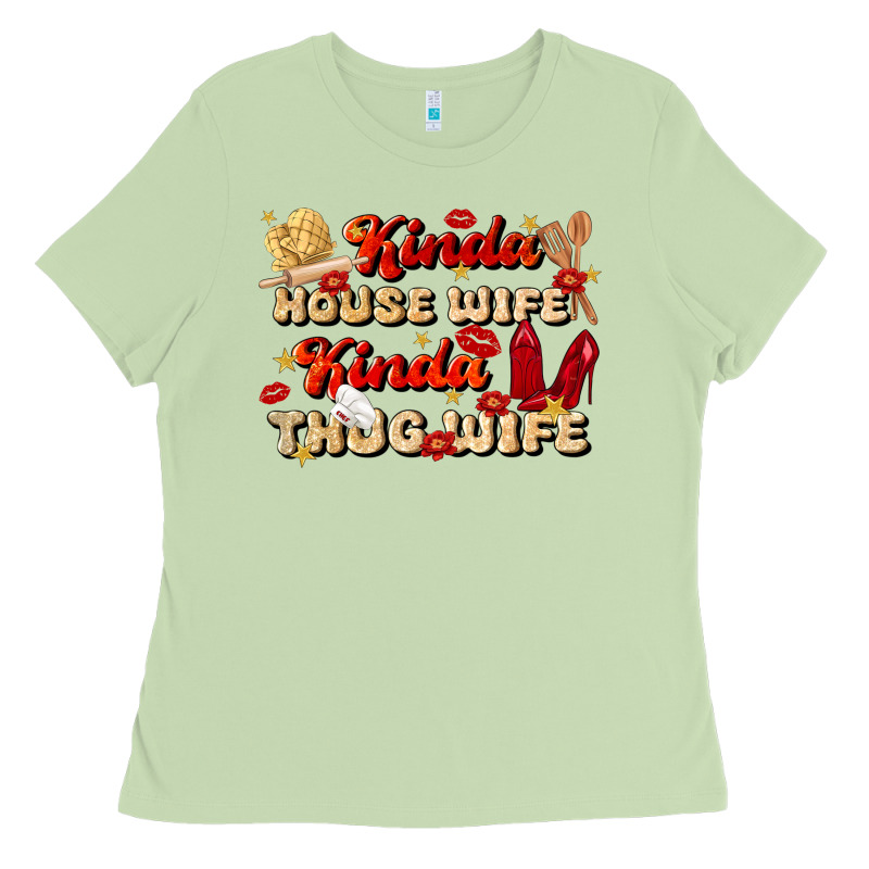 Kinda House Wife Kinda Thug Wife Ladies Tee by JahusDesignShop | Teevron