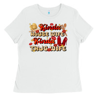 White kinda house wife kinda thug wife Ladies Tee - JahusDesignShop