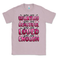 Lilac you are worthy you are beautiful Classic Tee - MaliasSmallBusiness