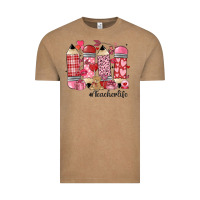 Vintage Coffee valentines day teacher life Vintage Tee - MaliasSmallBusiness