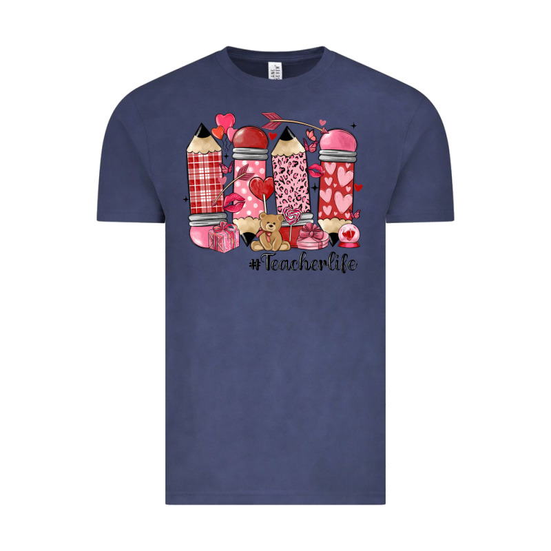 Valentines Day Teacher Life Vintage Tee by MaliasSmallBusiness | Teevron