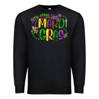 Black little miss mardi gras Premium Sweatshirt - CowGirlArtShop