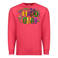 Cardinal little miss mardi gras Premium Sweatshirt - CowGirlArtShop