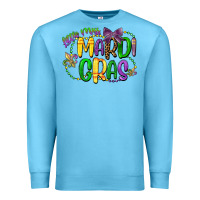 Ocean Blue little miss mardi gras Premium Sweatshirt - CowGirlArtShop