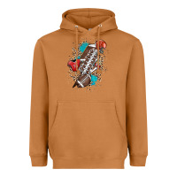 Meerkat Football lightning bolt leopard Heavyweight Hoodie - HowdyJamesFarm