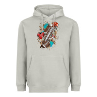 Moon Dust Football lightning bolt leopard Heavyweight Hoodie - HowdyJamesFarm