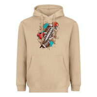 Mushroom Football lightning bolt leopard Heavyweight Hoodie - HowdyJamesFarm