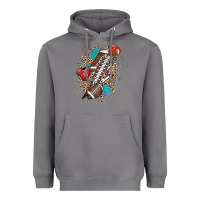 Storm Football lightning bolt leopard Heavyweight Hoodie - HowdyJamesFarm