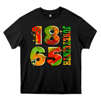 Black 1865 juneteenth Heavy Core Tee - AdoDesignShop