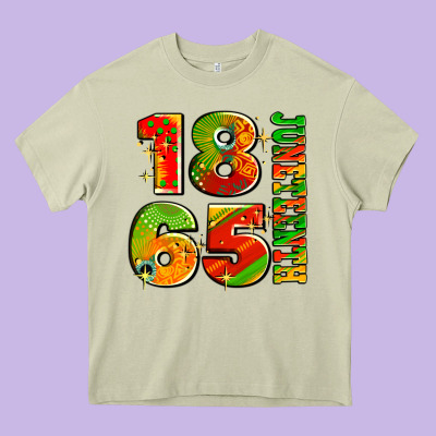 1865 Juneteenth Heavy Core Tee Designed By Adodesignshop