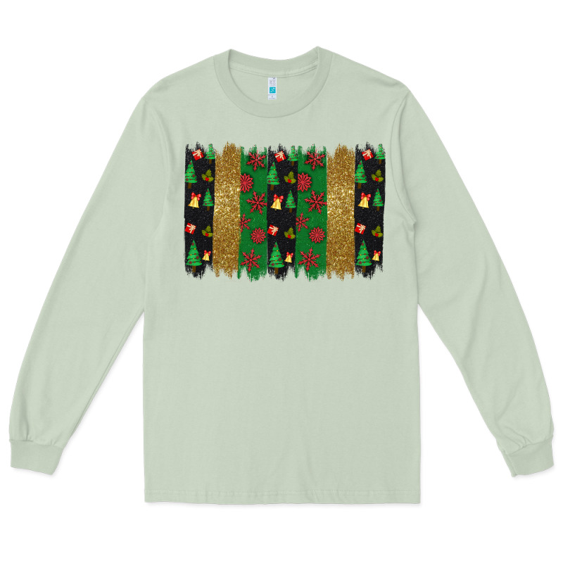 Christmas Brush Stoke Long Sleeve Tee by JahusDesignShop | Teevron