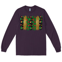 Plum Christmas brush stoke Long Sleeve Tee - JahusDesignShop