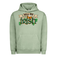 Pigment Oil Green wee bit irish st patrick's day Urban Hoodie - FaDigitalArtStudio