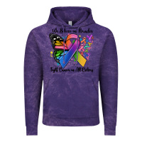 Cloud Purple we believe in miracles fight cancer in all colors Vintage Hoodie - MaliasSmallBusiness