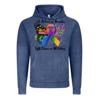 Vintage Denim we believe in miracles fight cancer in all colors Vintage Hoodie - MaliasSmallBusiness