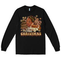 Black have a melanin christmas  black woman Long Sleeve Tee - MaliasSmallBusiness