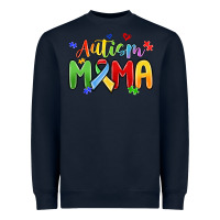 Navy autism mama Heavyweight Sweatshirt - MaliasSmallBusiness