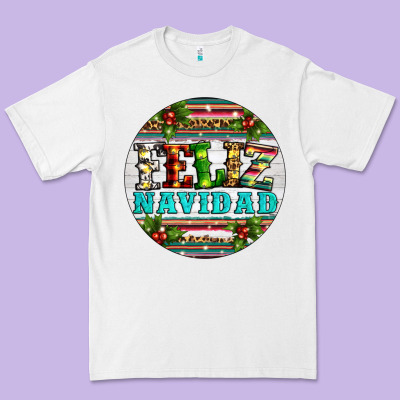 Christmas Feliz Navidad Premium Tee Designed By Artiststas