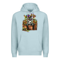 Blue Mist mardi gras goat Premium Hoodie - CowGirlArtShop