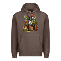 Coffee mardi gras goat Premium Hoodie - CowGirlArtShop