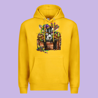 Mardi Gras Goat Premium Hoodie Designed By Cowgirlartshop
