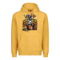 Mustard mardi gras goat Premium Hoodie - CowGirlArtShop