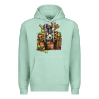 Seafoam mardi gras goat Premium Hoodie - CowGirlArtShop
