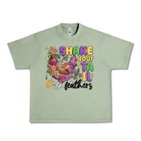 Oil Green shake your tail feathers Urban Heavy Tee - MaliasSmallBusiness