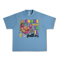 Pebble Blue shake your tail feathers Urban Heavy Tee - MaliasSmallBusiness