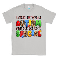 Moon Dust look beyond autism and see someone special Classic Tee - JahusDesignShop