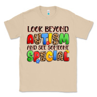 Mushroom look beyond autism and see someone special Classic Tee - JahusDesignShop