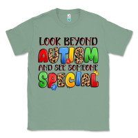 Sage look beyond autism and see someone special Classic Tee - JahusDesignShop