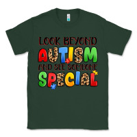Sports Green look beyond autism and see someone special Classic Tee - JahusDesignShop