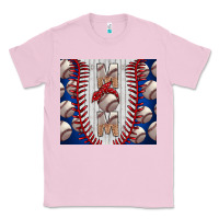 Bubblegum Pink Baseball Mom Classic Tee - CowhideDigitalArt