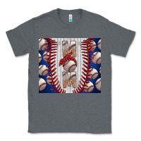 Charcoal Heather Baseball Mom Classic Tee - CowhideDigitalArt