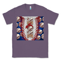 Lavender Baseball Mom Classic Tee - CowhideDigitalArt
