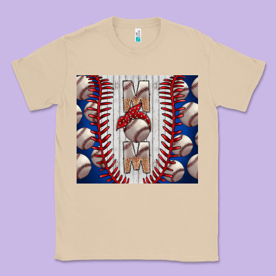 Baseball Mom Classic Tee Designed By Cowhidedigitalart
