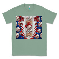 Sage Baseball Mom Classic Tee - CowhideDigitalArt