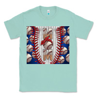 Seafoam Baseball Mom Classic Tee - CowhideDigitalArt