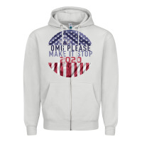 Dove Grey OMG Please Make it stop 2020 Zipper Hoodie - Bettercallsaul