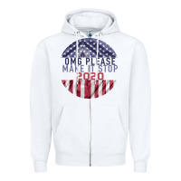 White OMG Please Make it stop 2020 Zipper Hoodie - Bettercallsaul