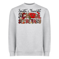 Santa S Favorite Coffee School Secretary Heavyweight Sweatshirt | Teevron