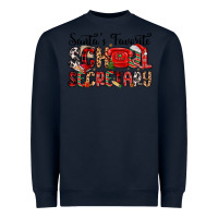 Navy santa s favorite coffee school secretary Heavyweight Sweatshirt - MaliasSmallBusiness