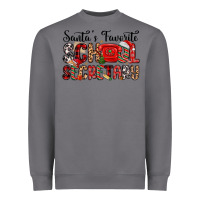 Storm santa s favorite coffee school secretary Heavyweight Sweatshirt - MaliasSmallBusiness