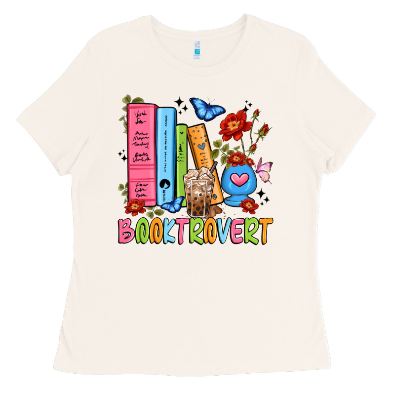 Booktrovert Ladies Tee by JahusDesignShop | Teevron