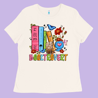 Booktrovert Ladies Tee Designed By Jahusdesignshop