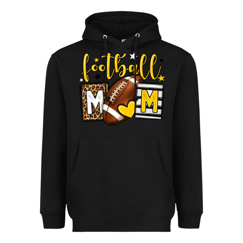 Football Mom Yellow Team Color Heavyweight Hoodie by HowdyJamesFarm | Teevron