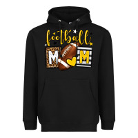 Black Football mom yellow team color Heavyweight Hoodie - HowdyJamesFarm