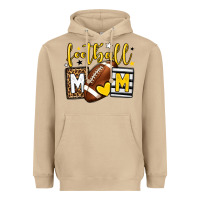 Mushroom Football mom yellow team color Heavyweight Hoodie - HowdyJamesFarm